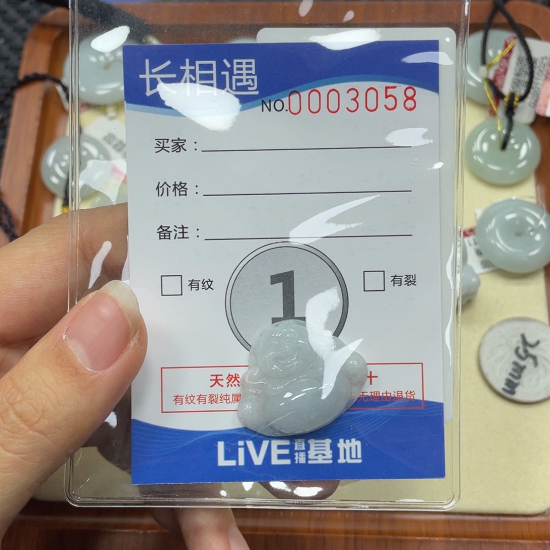 翡翠颈饰未镶嵌翡翠吊坠x 3058