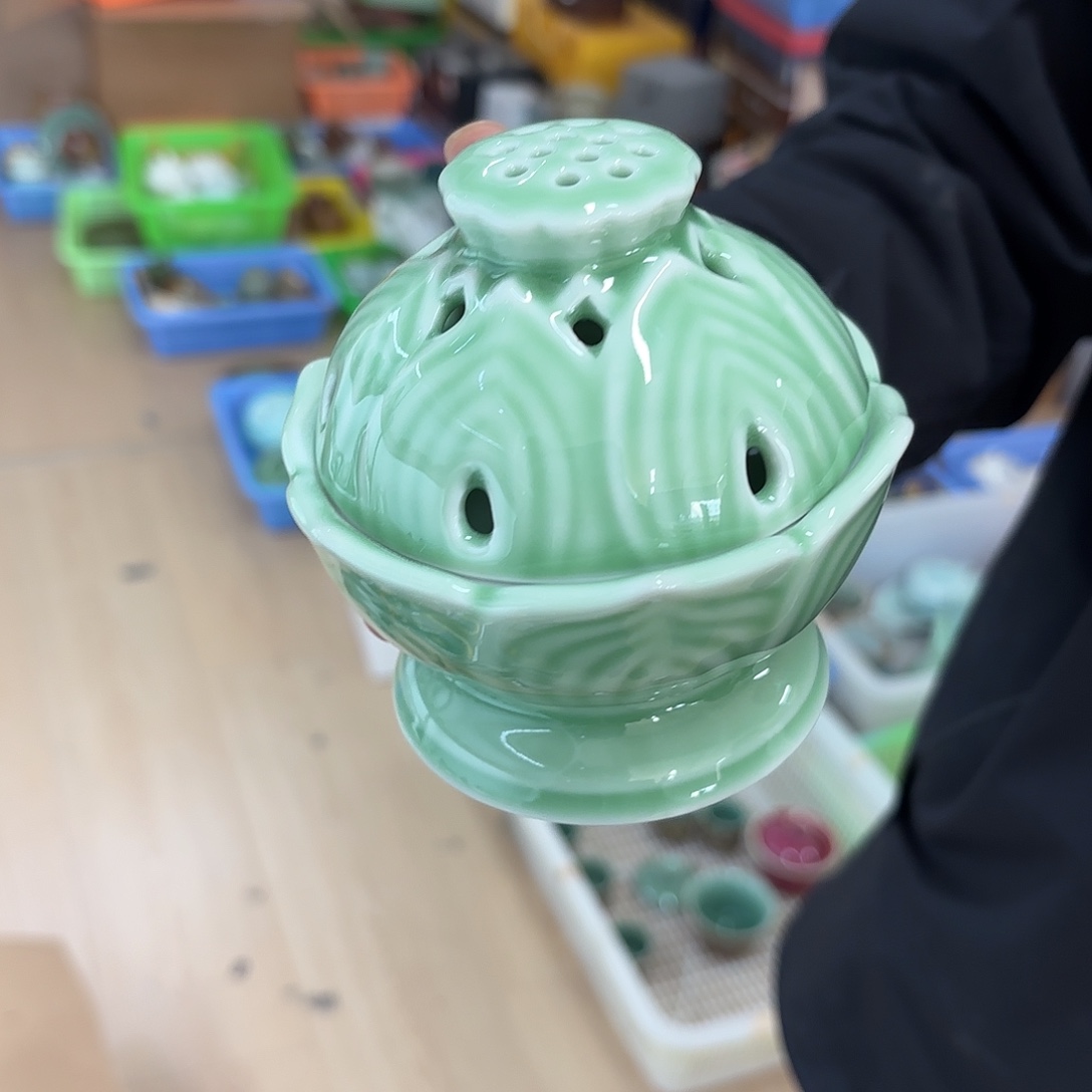 龙泉云间青瓷小米茶器