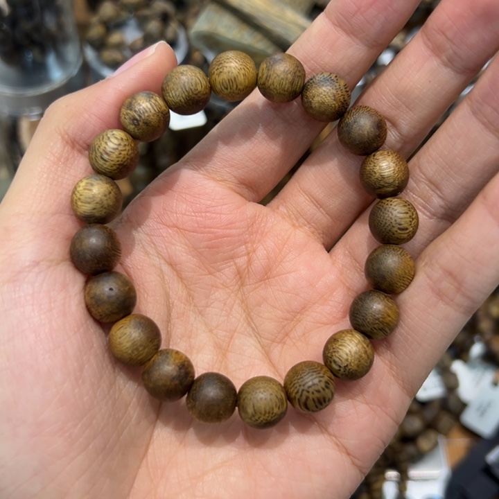 沉香碎屑沉香1.0圆珠