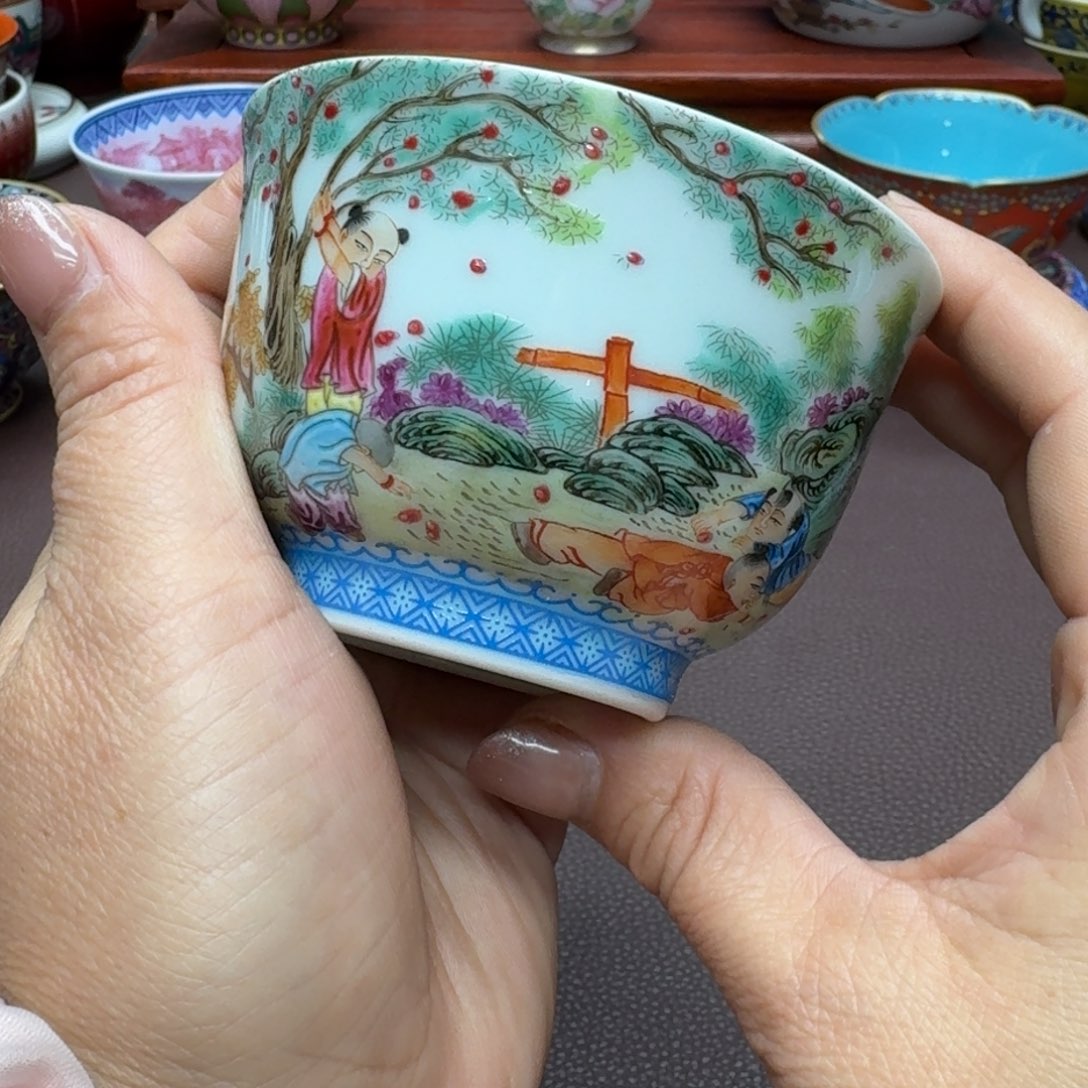 瓷片景德镇仿古手工制作精品展示