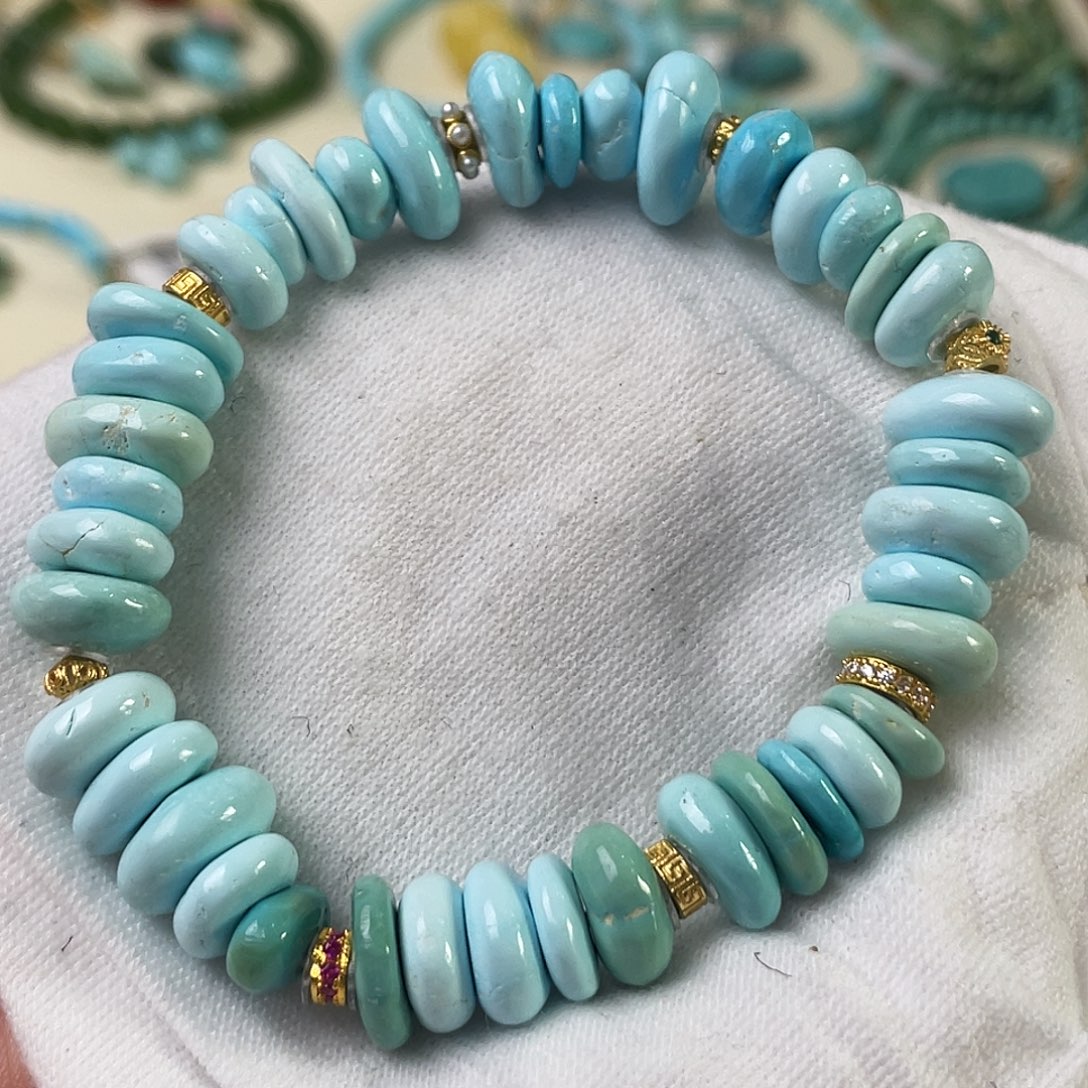 绿松石银S925镶嵌配饰