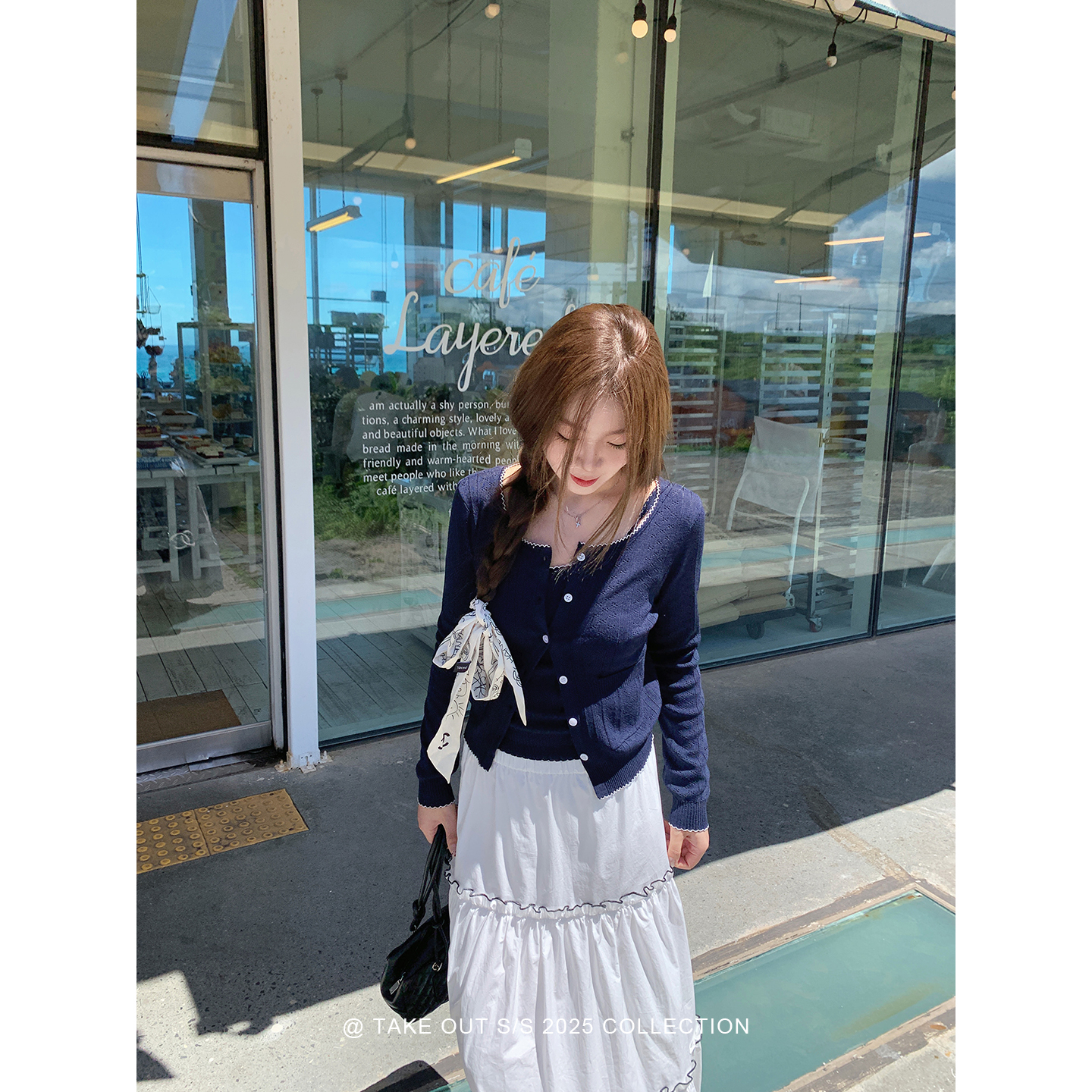 外卖到了【韩女outfit】两件套针织衫内搭软糯开衫上衣套装WM5GZZ12