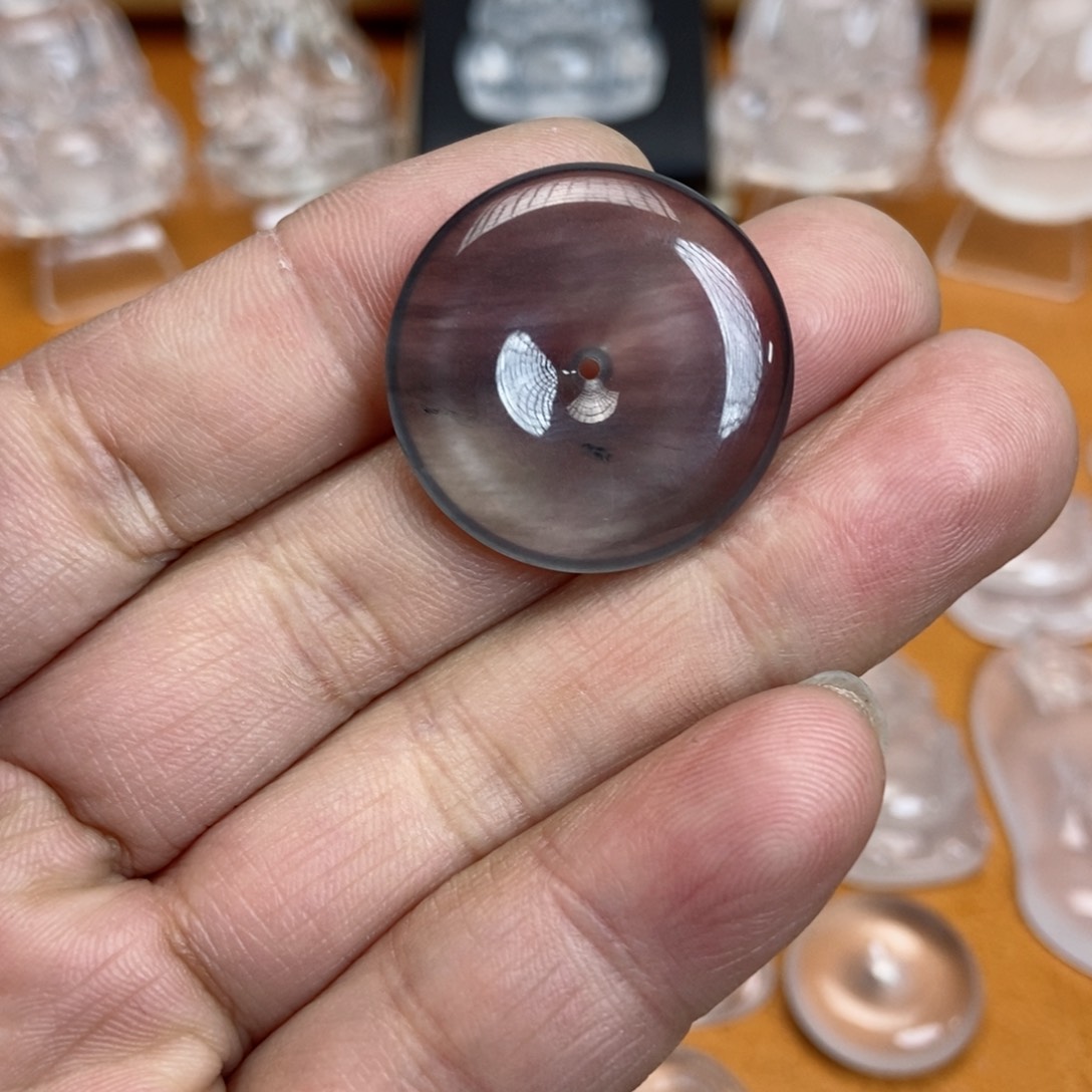 石英质玉未镶嵌吊坠富*竹