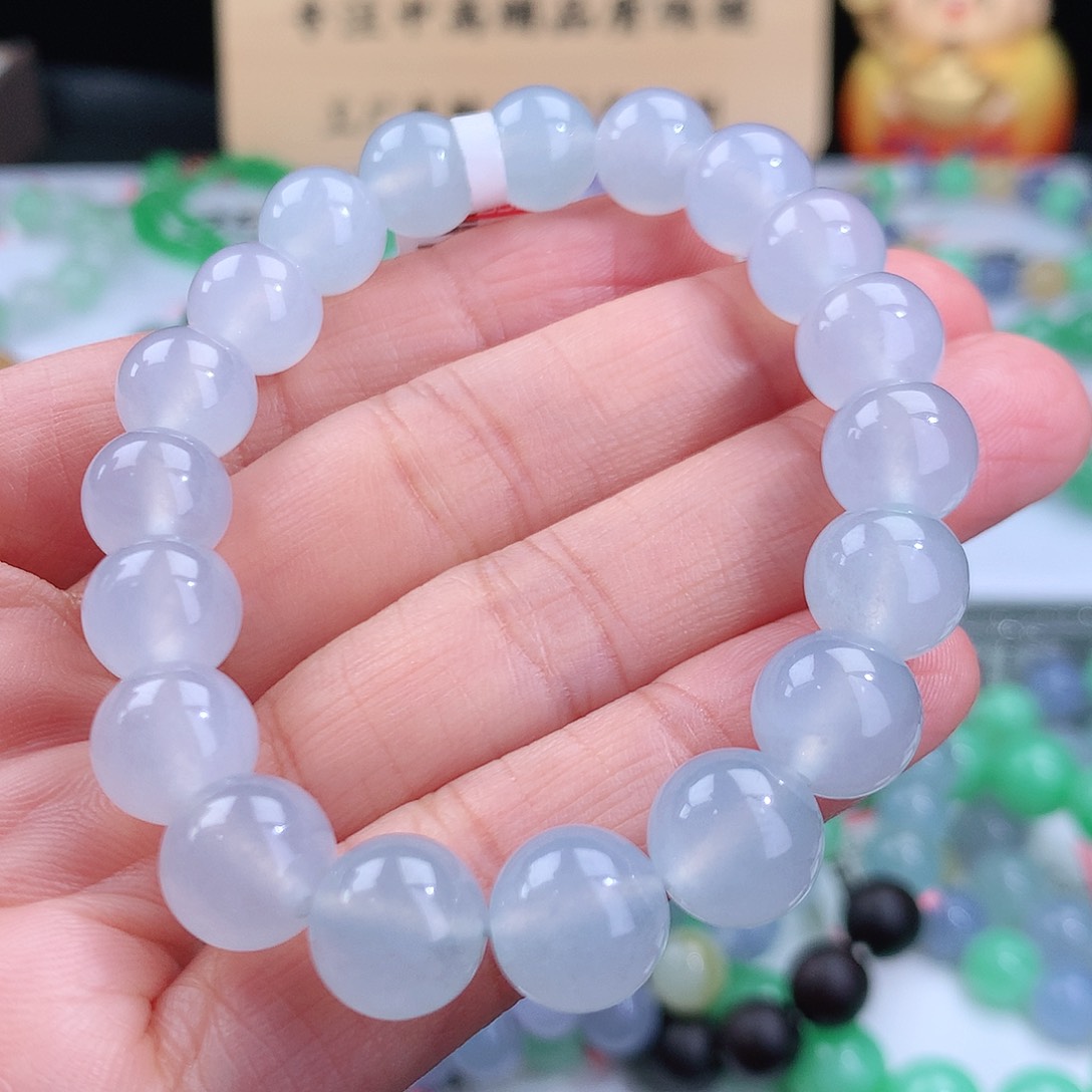 翡翠手链未镶嵌卡10mm