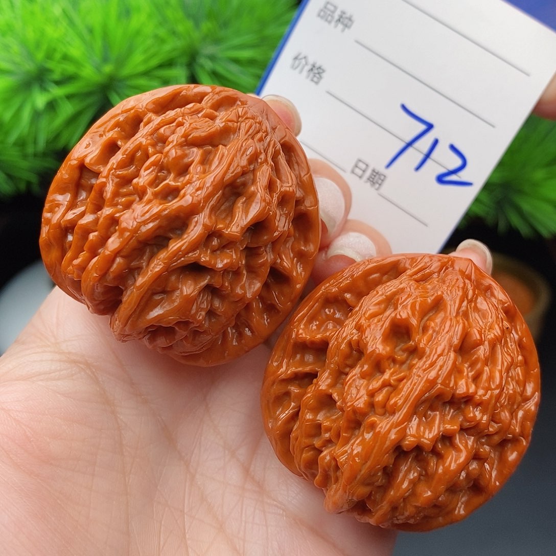 文玩核桃把件43虎头712