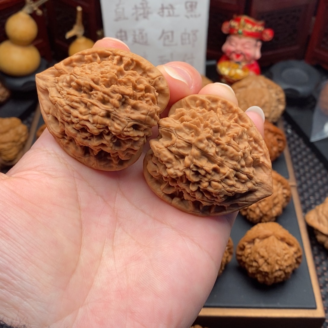 文玩核桃把件全品大官帽45.5尺