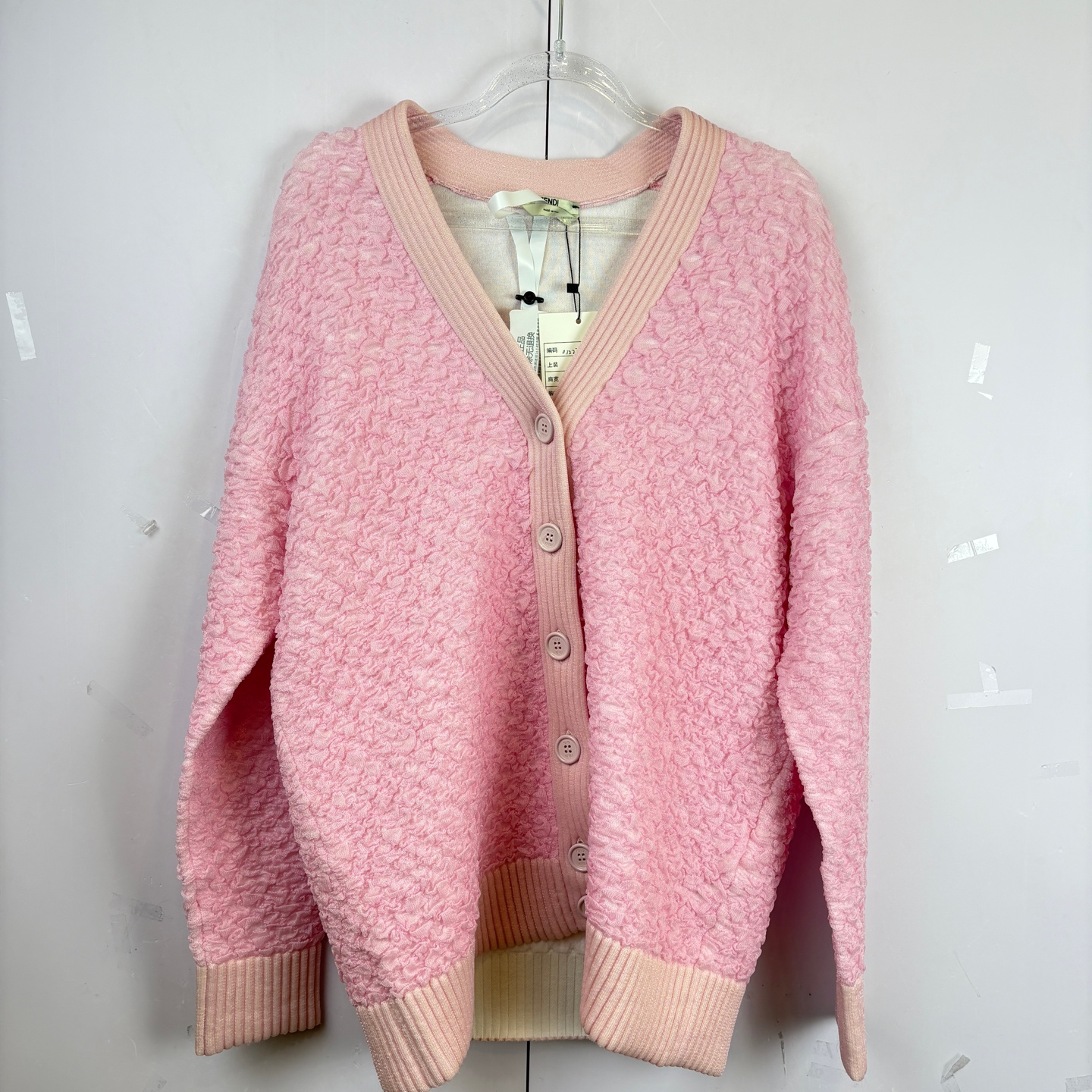 99新 FENDI/芬迪 012235 花瓣褶设计开衫  36码