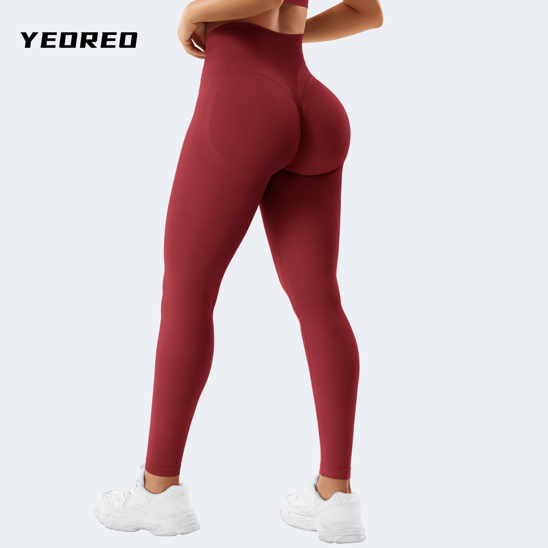 YEOREO提臀高腰高弹撸铁美臀翘臀收腰瑜伽训练长裤立体包臀防起球