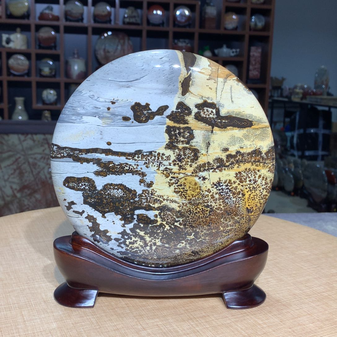 紫砂，广西国画石摆件，收藏观赏