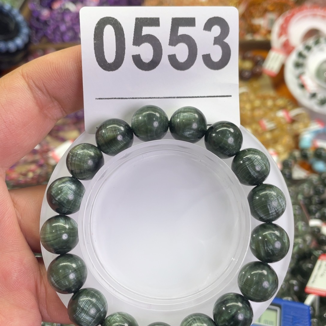 查罗石未镶嵌手绳绿龙晶手链卡12