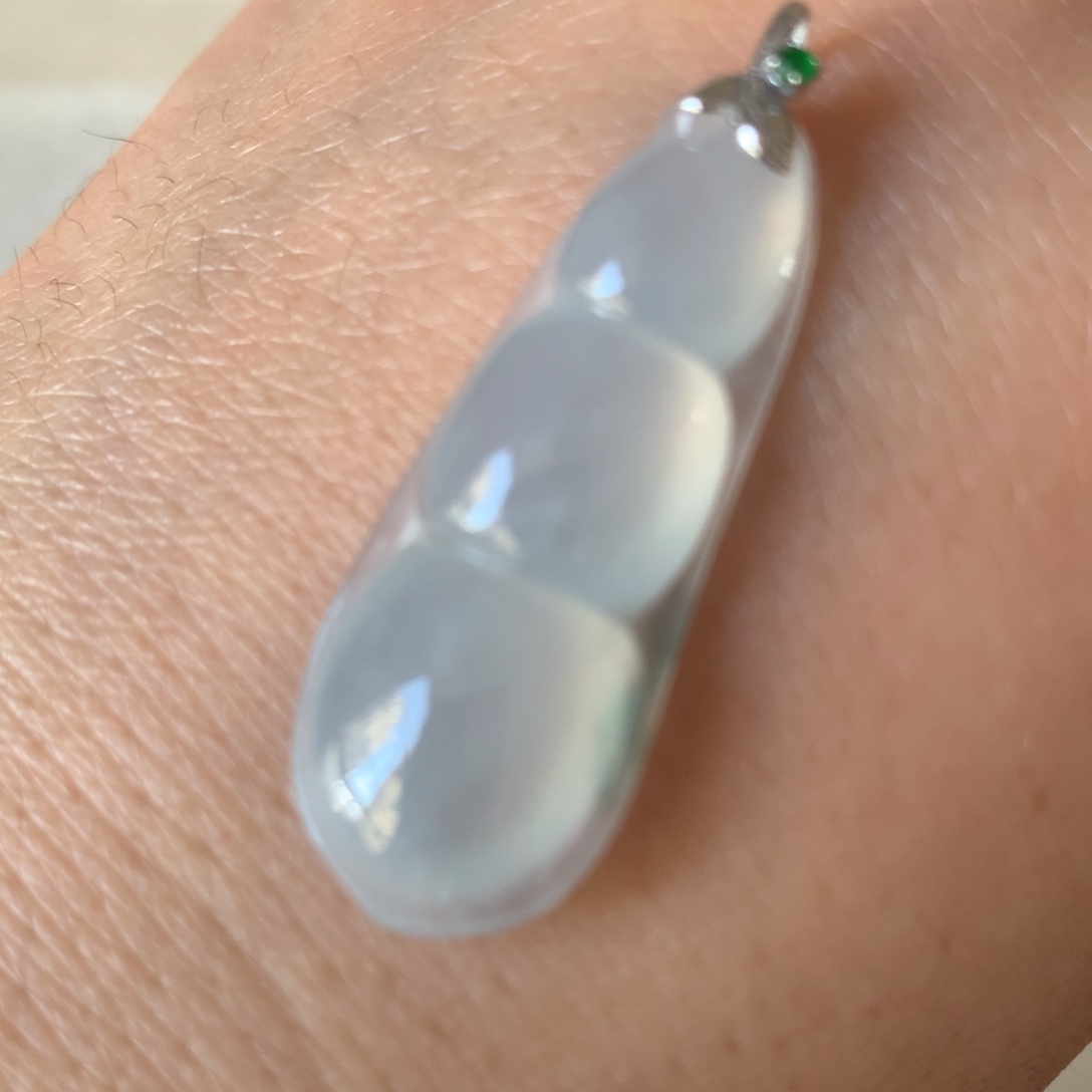 翡翠18K金镶嵌颈饰04