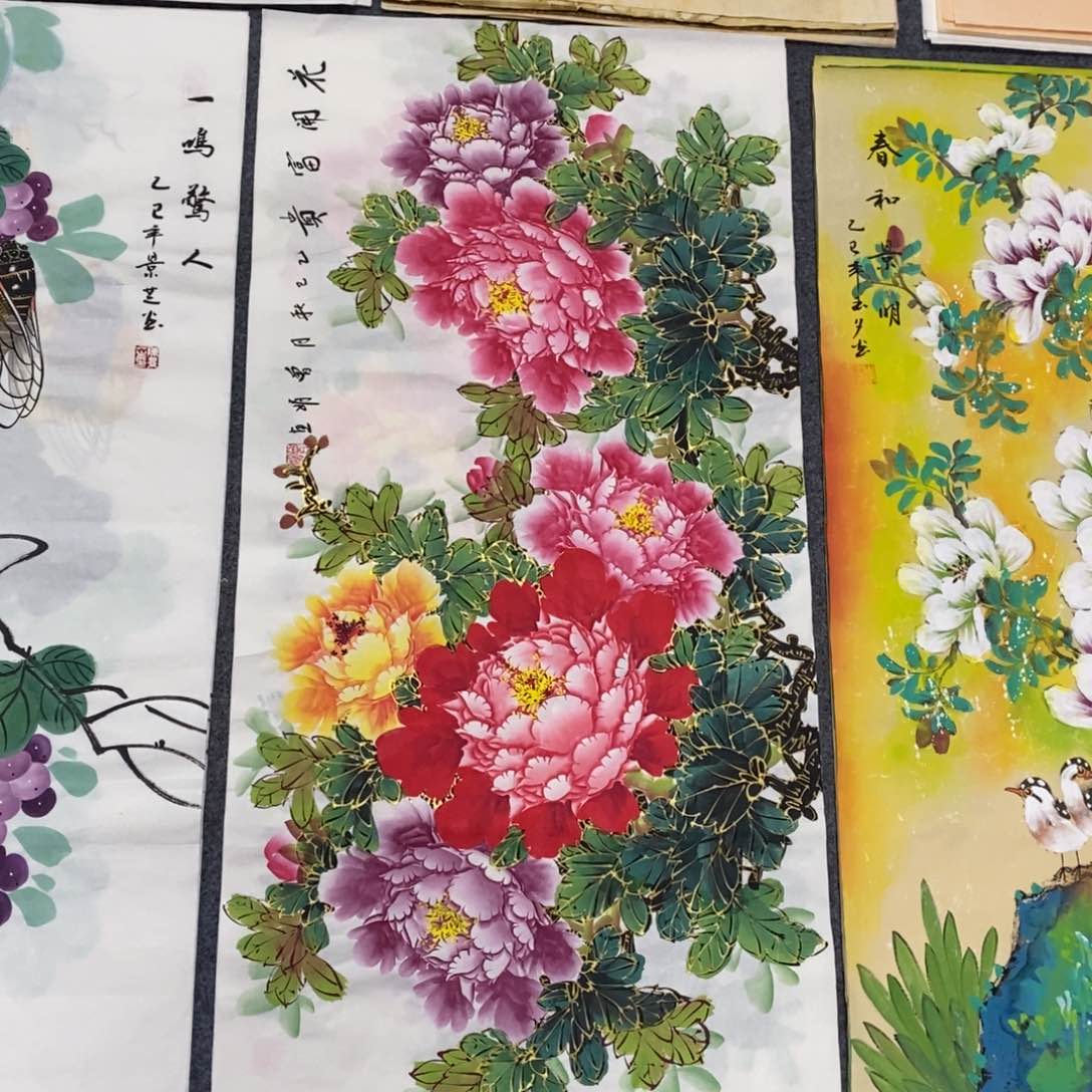 国画尺寸100✖️50精品三尺手绘画