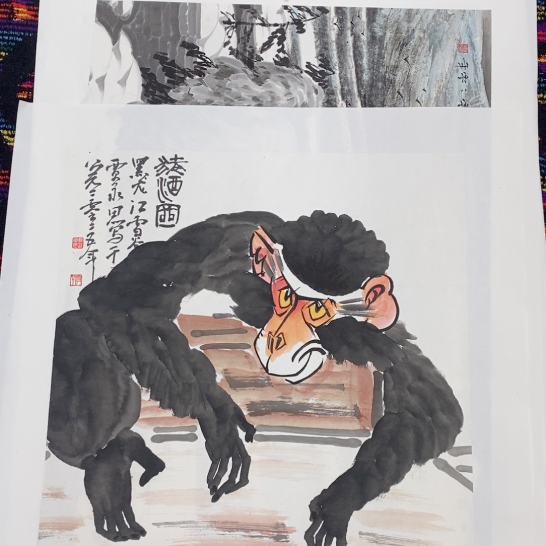 国画国画花鸟50斗方雪谷山人 琪