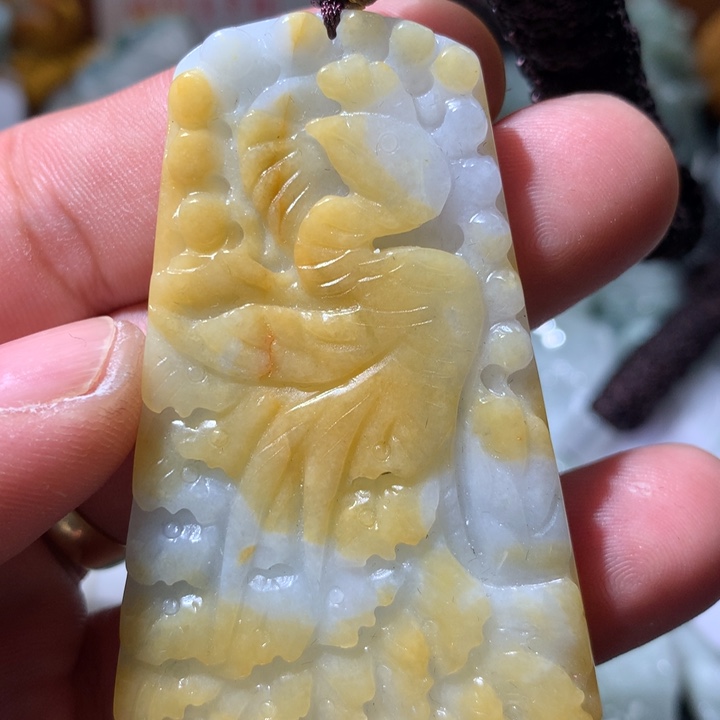 翡翠未镶嵌颈饰保真天然a货翡翠
