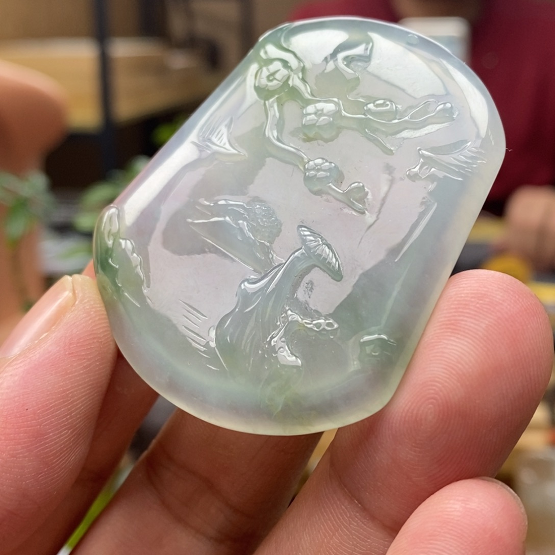 翡翠颈饰未镶嵌挂件