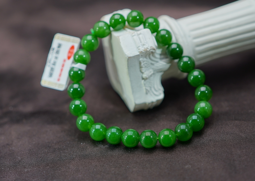 和田玉碧玉手串7.5+ T021125