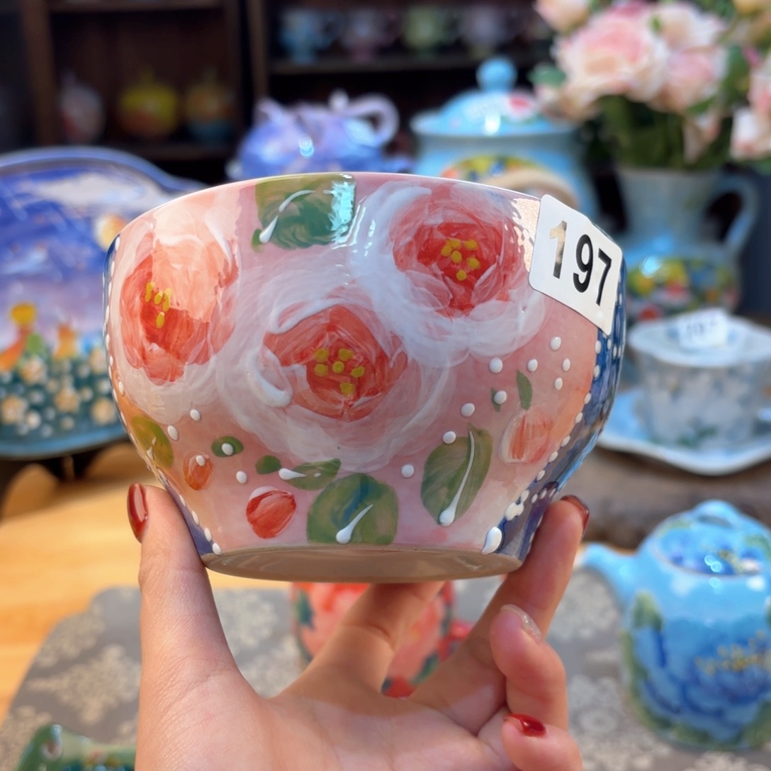 景德镇手绘高温釉下彩陶瓷茶具