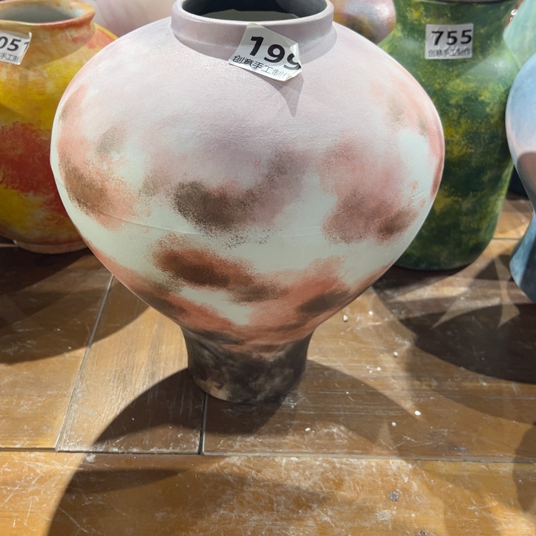 摆件陶瓷花瓶高31口8瑕疵