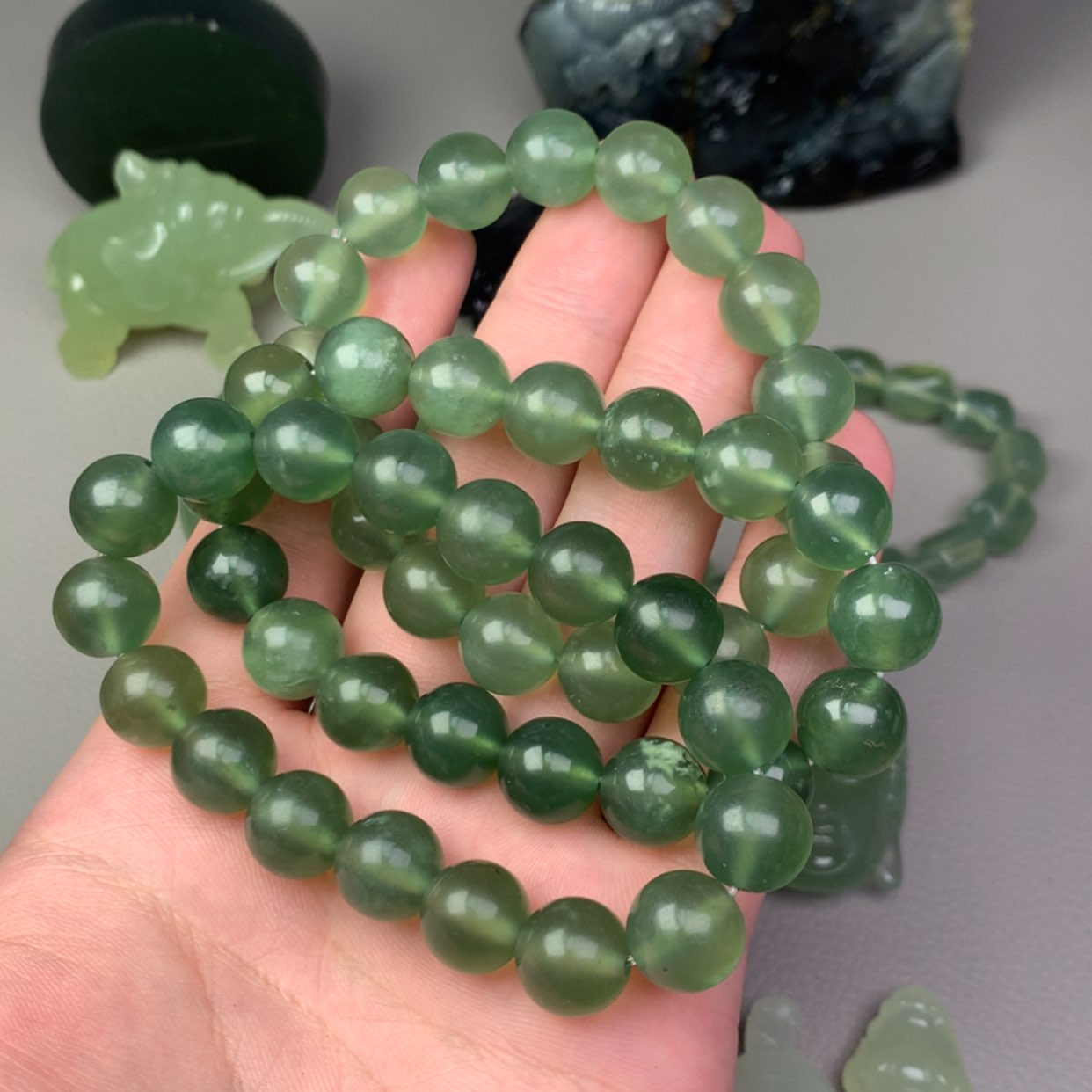 【闪购商品】未镶嵌蛇纹石玉岫玉随机一条