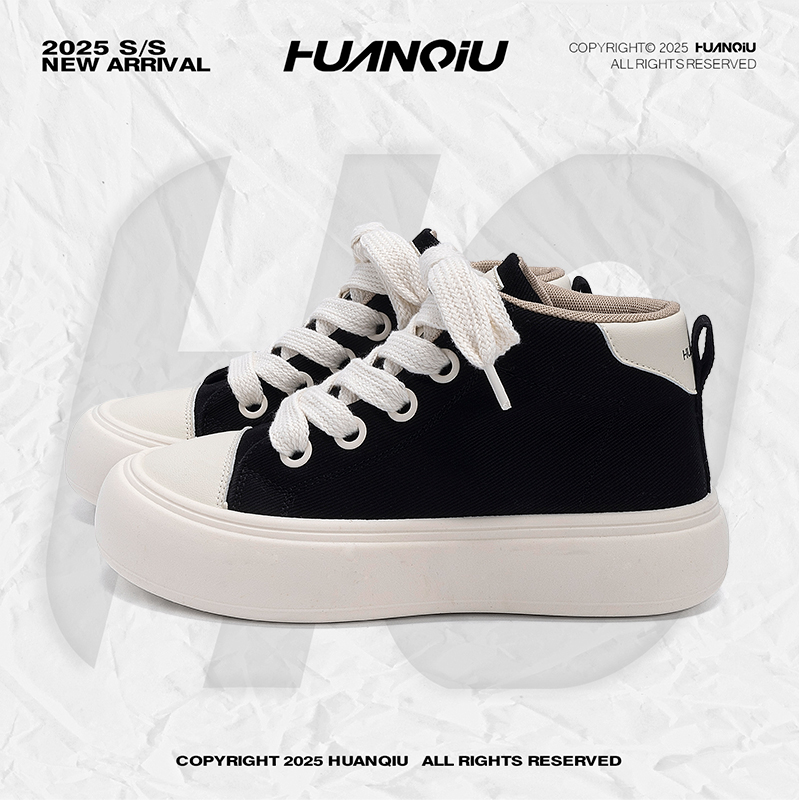 环球休闲潮鞋子男款爆款2025新款秋季干净感痞帅男鞋厚底增高板鞋