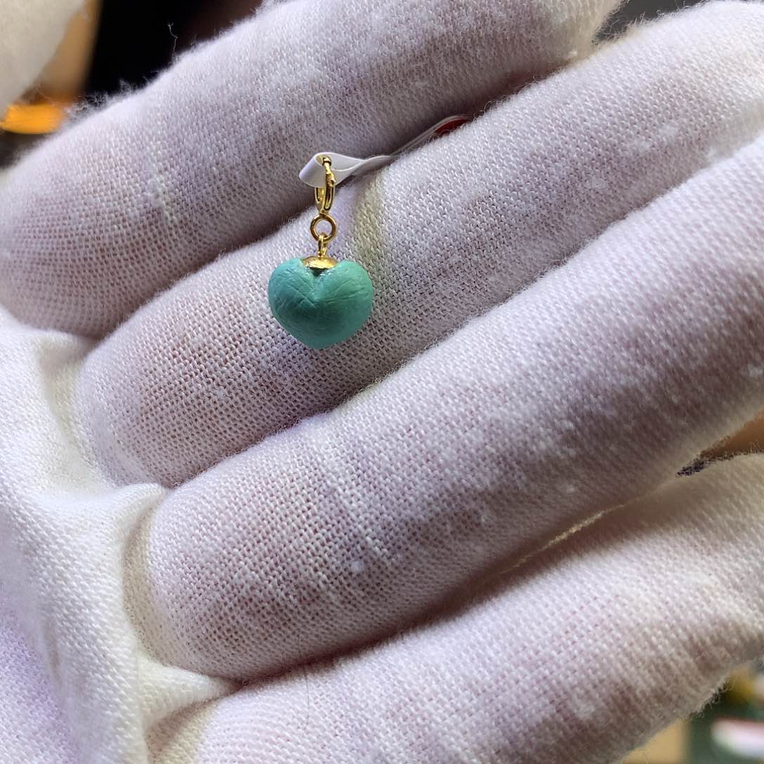 绿松石滴流18K金镶嵌