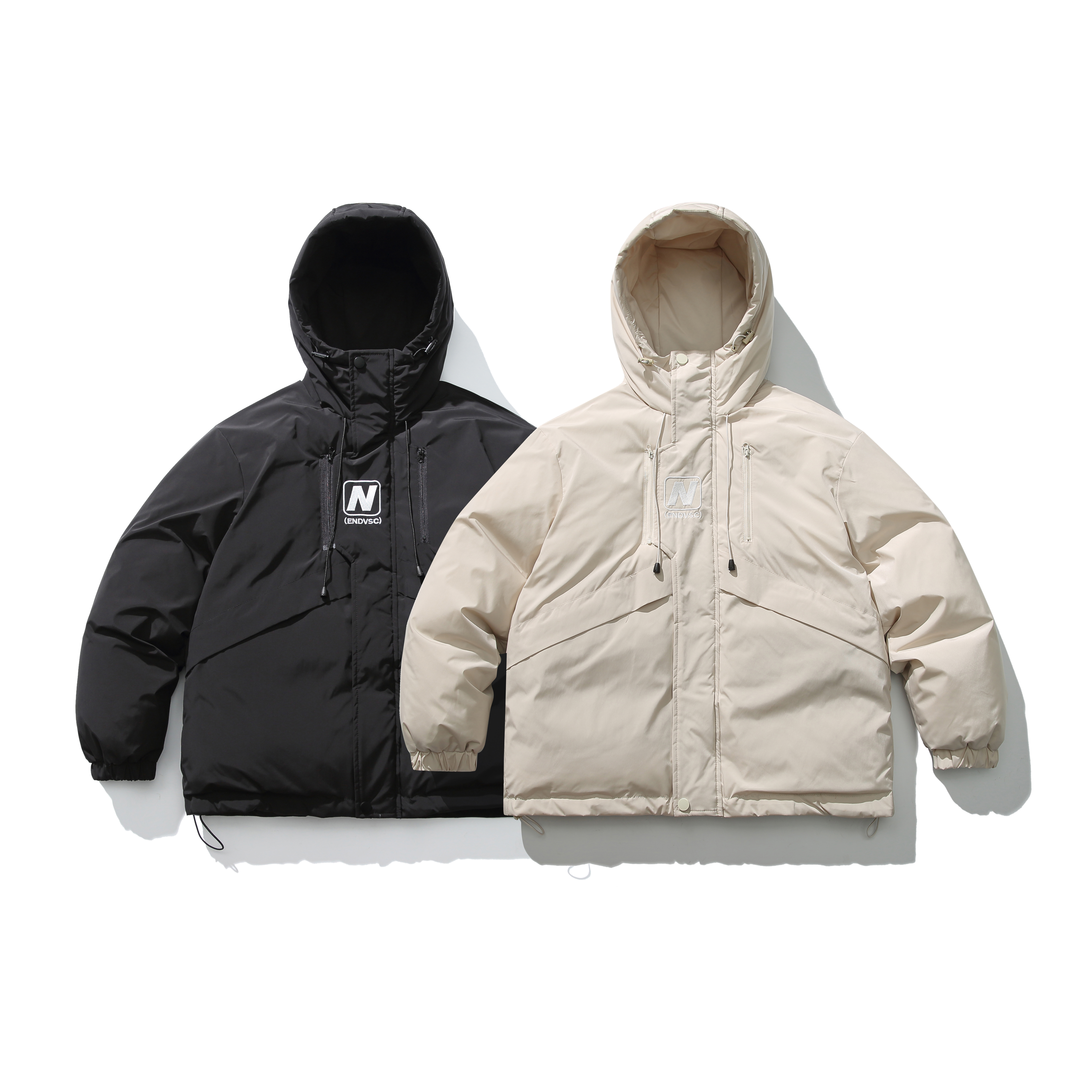 【特价棉服】拉链保暖长袖连帽宽松型棉衣棉服宽松短款工装男