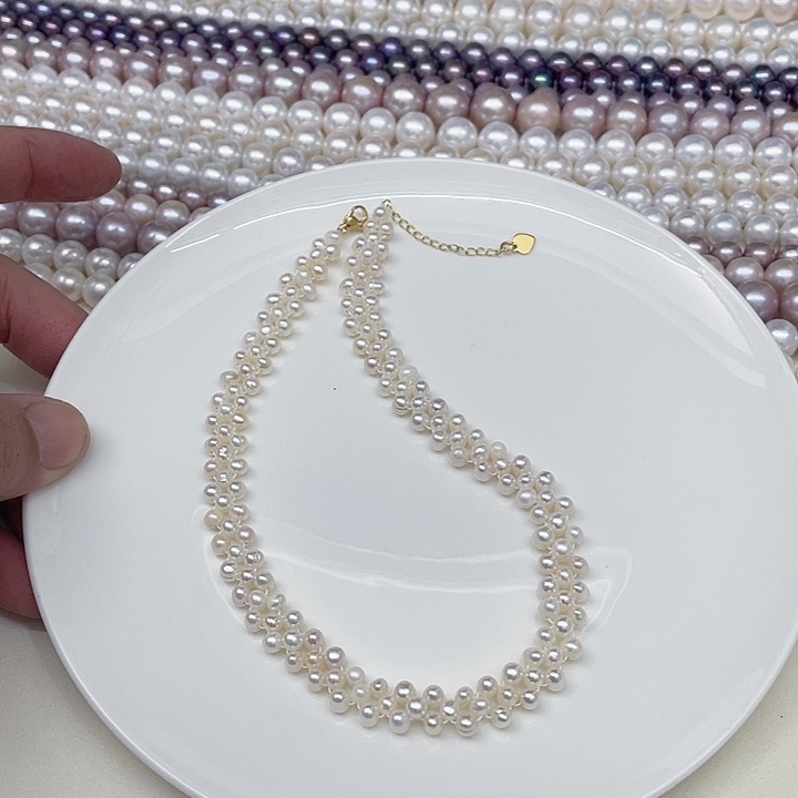 淡水珍珠颈饰合金