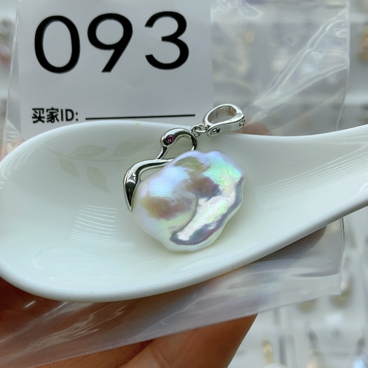 淡水珍珠颈饰银S925镶嵌