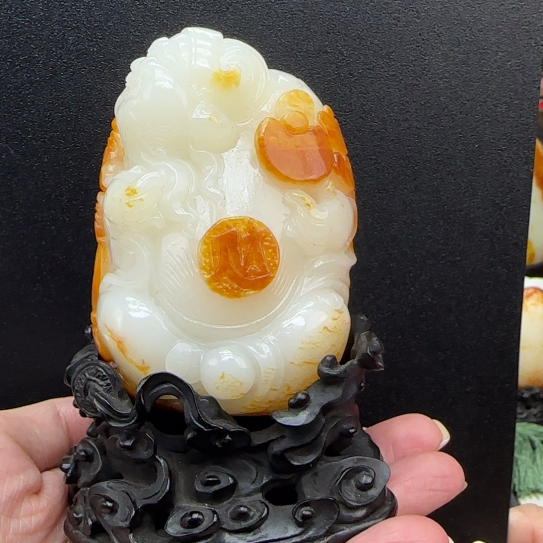 惟***师和田玉未镶嵌挂件