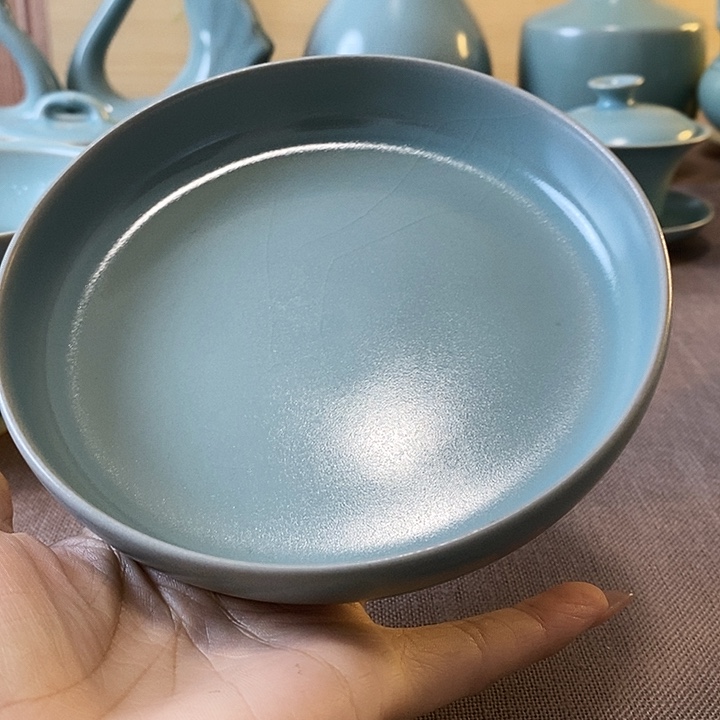 蓝***己瓷片碟一个一个一个