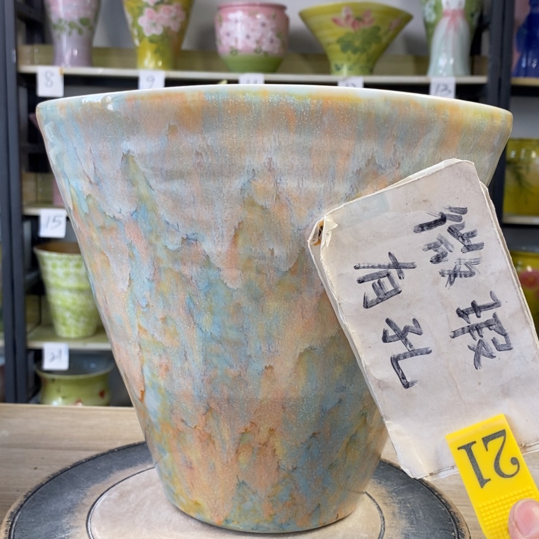 景德镇手工手绘陶瓷花盆