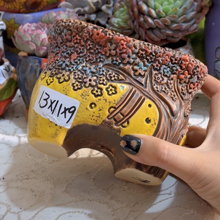 多肉花盆满15包邮