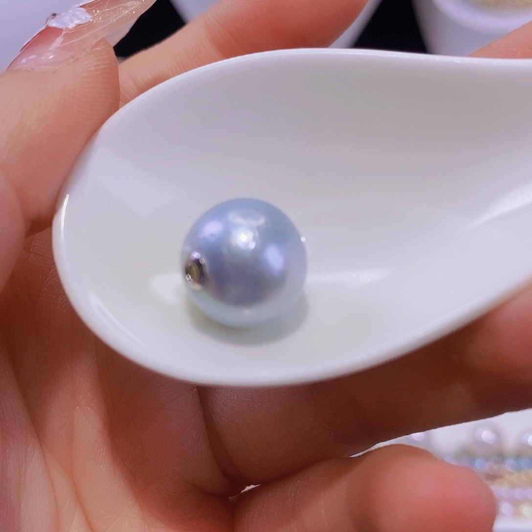 淡水珍珠银S925镶嵌颈饰