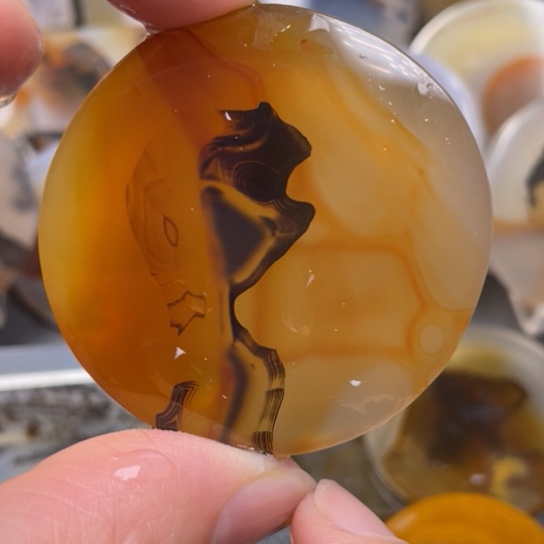 玛瑙/玉髓吊坠(不含链)未镶嵌