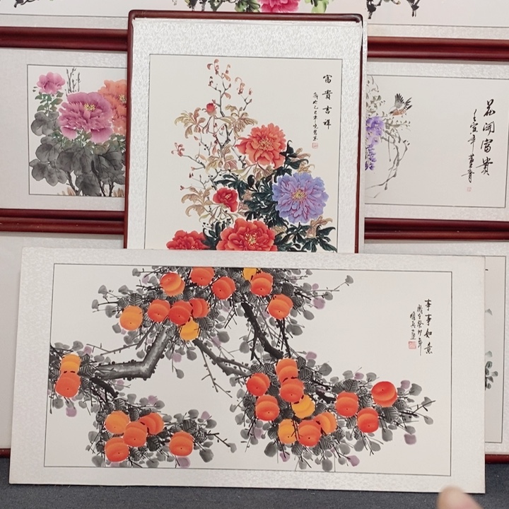 国画微瑕不退换介意勿拍好看好看165*85带框