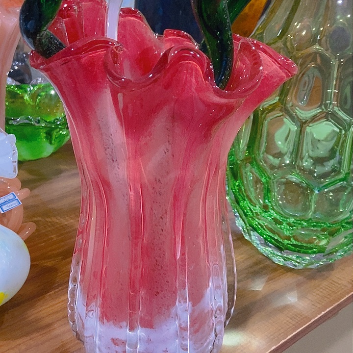 无铅玻璃琉璃花瓶高33口13