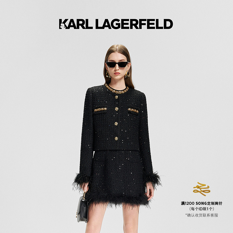 【欧若风】KARL LAGERFELD25春季新款香风短外套老佛爷M21E1505