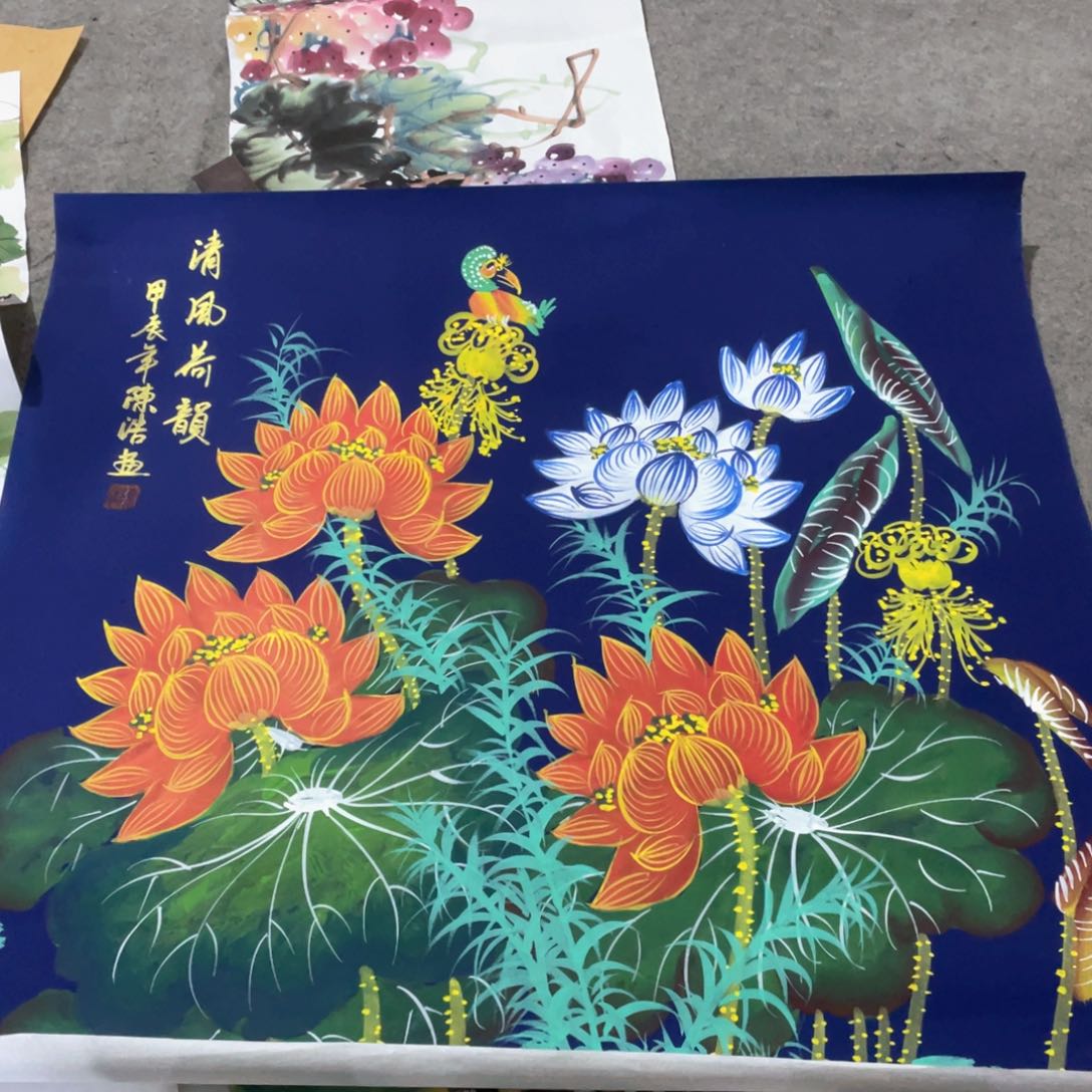 国画国画作者画心一张
