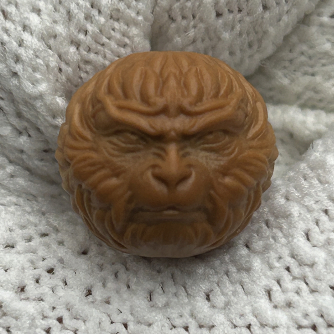 精工猴头核桃雕刻单颗黑悟空尺寸13mm左右配饰