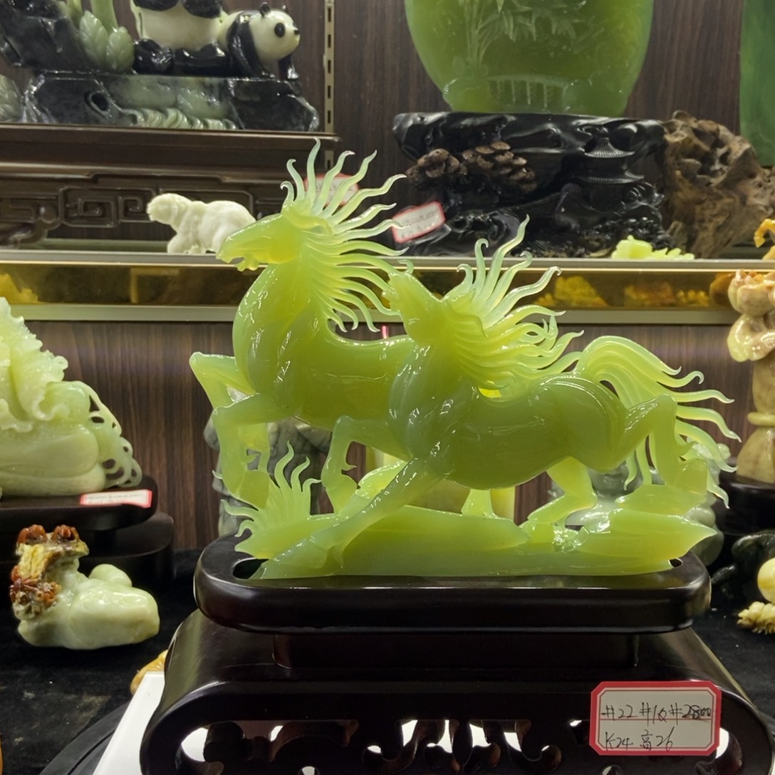 石材天然岫岩玉摆件