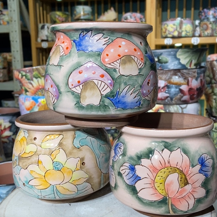 红陶景德镇艺术手绘作品
