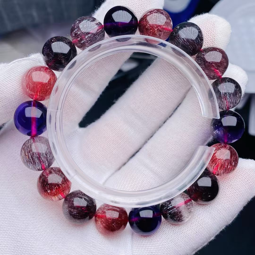 高货超七11毫米满矿顺发超七手链