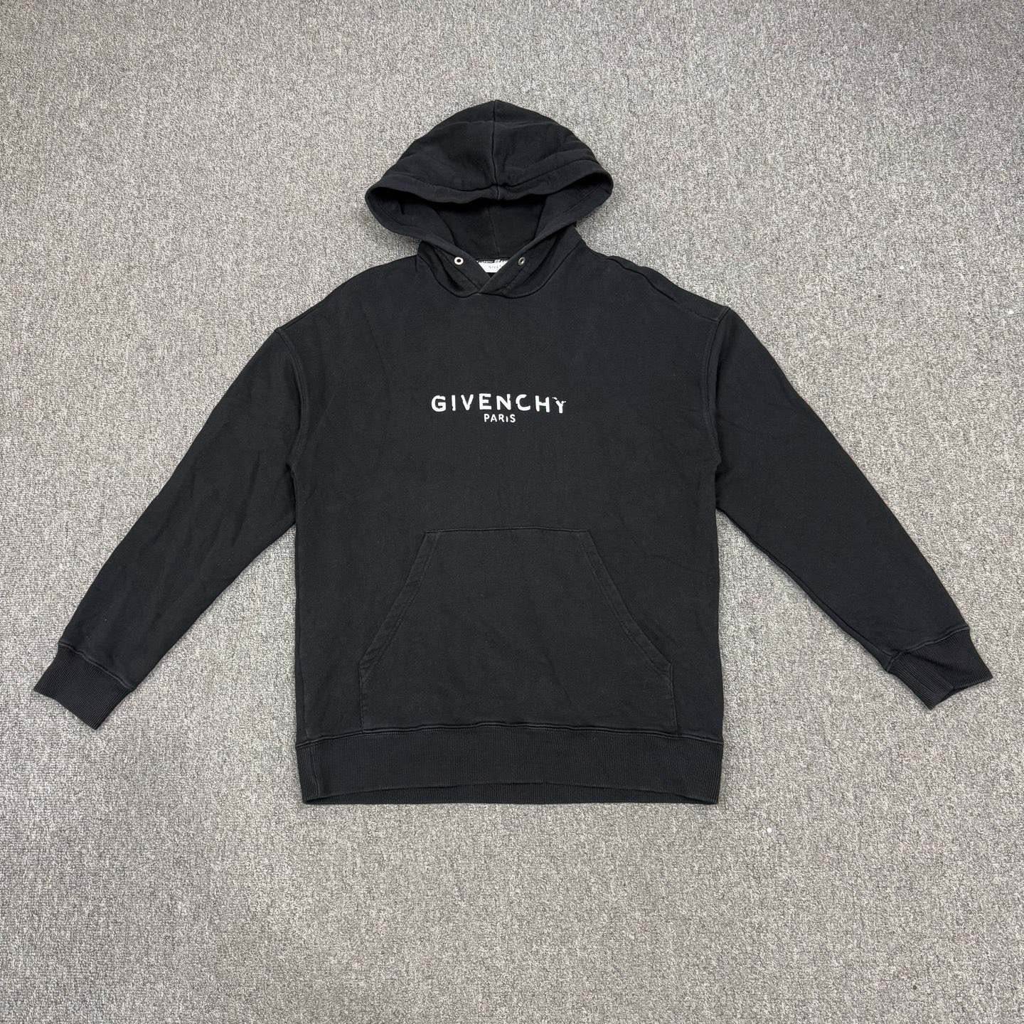 99新 Givenchy/纪梵希 18414875 纪梵希黑色字母logo帽衫 S码95新