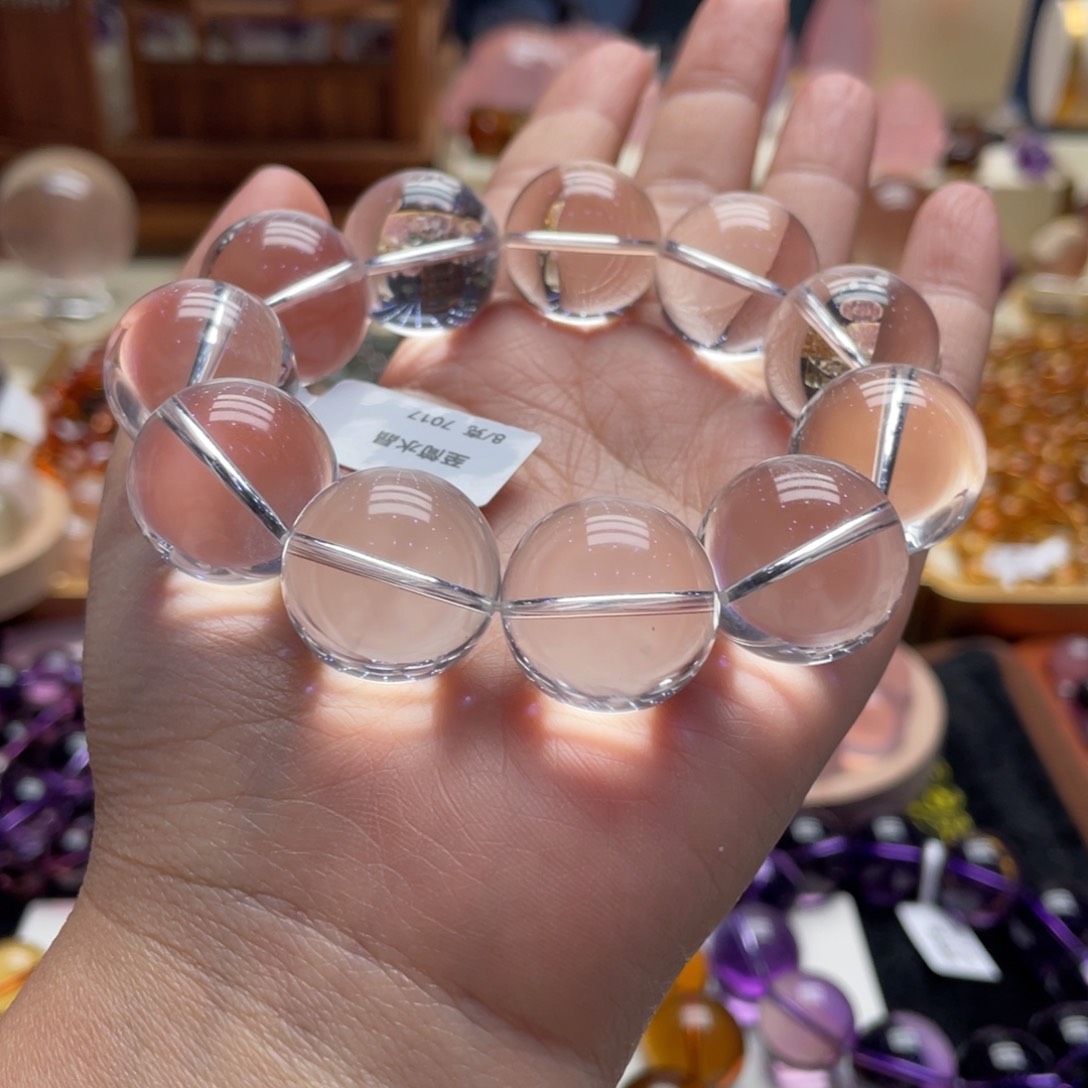 未镶嵌手链水晶白水晶19.8mm