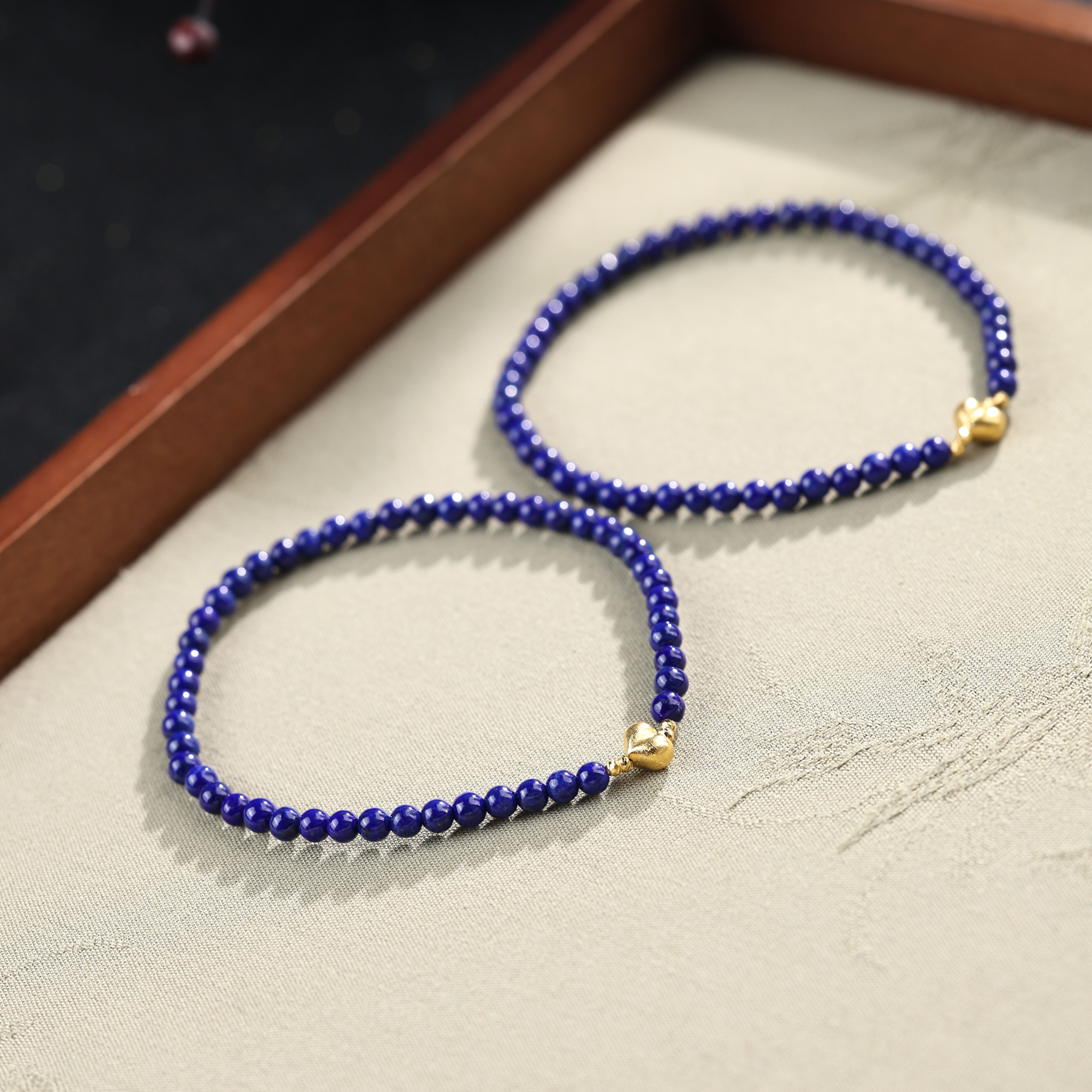 【举石严选】H1211-3793-0620青金石手串18k(一件/多样性发）W