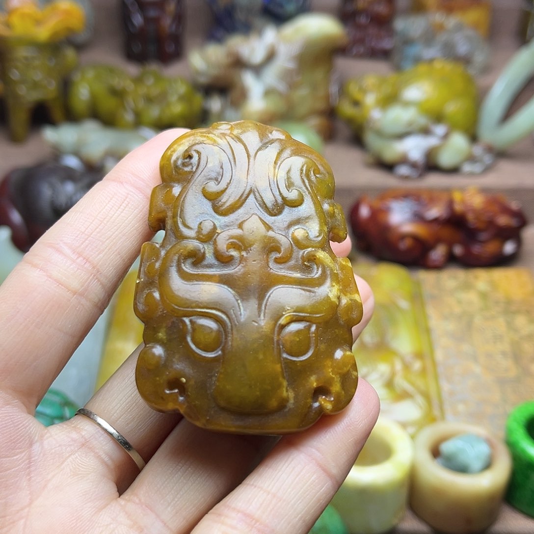 白玉菩提吊坠9。。
