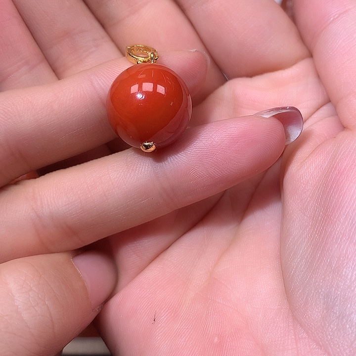 小***宝南红玛瑙合金颈饰