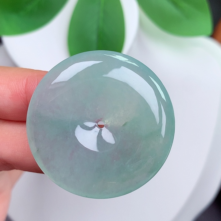 颈饰未镶嵌翡翠平安扣 35.8x6.0mm