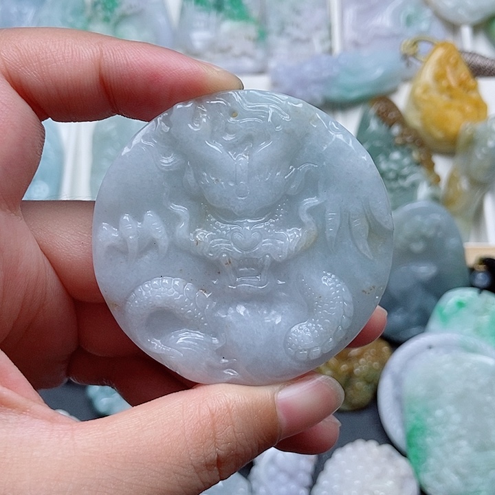 翡翠未镶嵌吊坠(不含链)翡翠