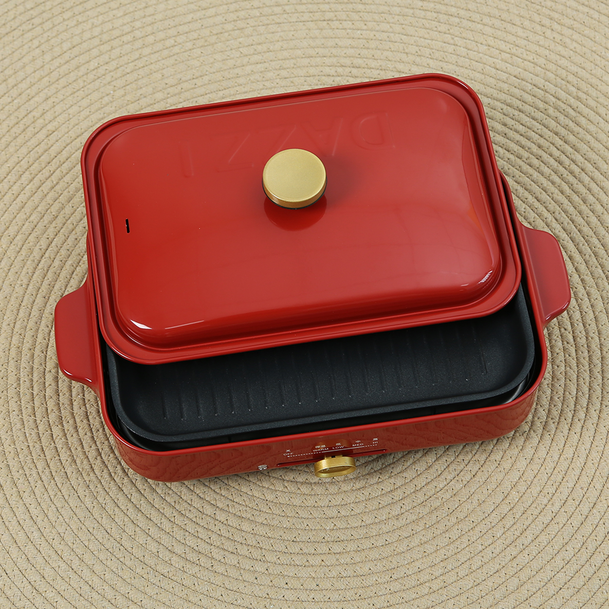 时尚家居户外旅行野营野餐烤肉多功能电烤炉烤锅多用途烤盘6D179